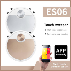 Robot Aspiradora 3 en 1 <span class=keywords><strong>ES06</strong></span> Directo de Fábrica con Función de Mopa, Control Inteligente por Aplicación, Inicio Táctil, Carga USB para Limpieza de Pisos del Hogar - Product Image 2