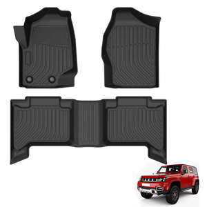 DECENT Factory Supply Karpet Mobil TPE Berkualitas Tinggi 3Pcs Set Lengkap Mewah untuk Semua Cuaca, Cocok untuk <span class=keywords><strong>HILUX</strong></span> 2018 - Product Image 1