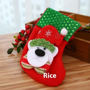 Calze Natalizie in Tessuto Yuanpai per Bambini, Sacchetti per Babbo <span class=keywords><strong>Natale</strong></span> 16x12cm per Decorazioni Natalizie - Product Image 3