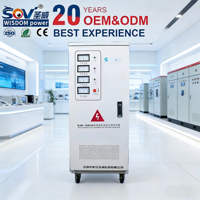 Stabilisateur de tension automatique triphasé AC 380V 15kVA en cuivre modèle SJW pour usage industriel et bureautique haute efficacité