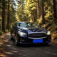 Phare avant à matrice LED complète modifié pour Infiniti Q50 Q50L Q50S 2015-2019 avec lentille de projecteur, DRL et assemblage bleu de bienvenue