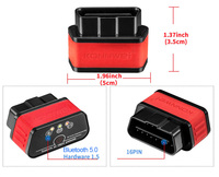 Escáner OBD2 KONNWEI KW903 Elm327 V1.5 Bluetooth 5.0 para iOS iPhone Android, Herramienta de Diagnóstico para Automóviles