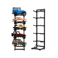 Étagère de rangement verticale robuste personnalisée pour équipements sportifs - Skis / Skateboards / Vélos - Support d'affichage en métal
