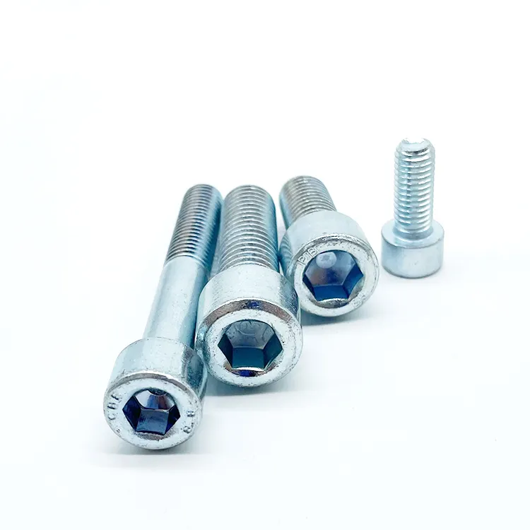 Zinc Plated Carbon Steel Din 912 Hex Socket Button Head Cap Screws Allen Head Bolts Manufacturers