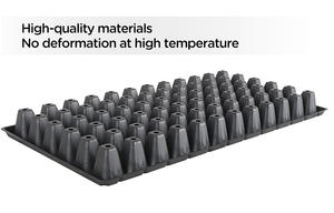 Baki Semai 50 Lubang Tahan Lama, 128 Kotak Plastik PS untuk Pembibitan Sayuran, Bunga, dan Tanaman Kebun - Product Image 4