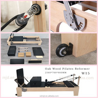 Reformer Pilates de qualité professionnelle W15 - Poignées en acier inoxydable brossé et poulies silencieuses