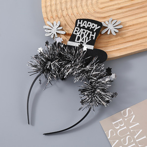 Diademas de Cumpleaños HLC, Accesorios para el Cabello de Año Nuevo, Decoración Festiva para Fiestas, Accesorios para Fotos para Reuniones de Año Nuevo - Product Image 3