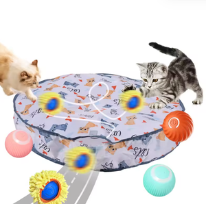 Juguete Moderno para Gatos: Bola Rodante Interactiva Ecológica con Sensor de Movimiento para Caza y Juego de Escondite Automático - Product Image 3