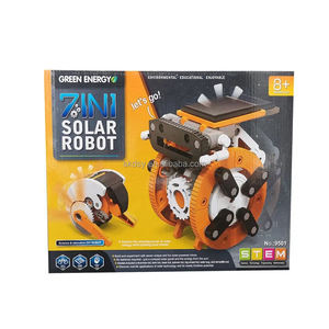7 trong 1 montessori-lấy cảm hứng từ gốc năng lượng mặt trời Robot đồ chơi thiết lập sáng tạo Khoa Học & kỹ thuật học tập cho trẻ em Hộp bao bì - Product Image 4