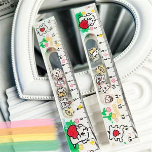 Règle en acrylique de shaker d'image de dessin animé drôle personnalisé outil de conception en plastique promotionnel pour les créateurs de mode - Product Image 5