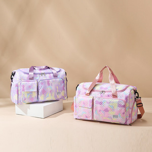 Bolsa de Cosméticos Personalizada con Logotipo, Material Oxford, Diseño Acolchado Multicolor, Ligera, con Cierre, para Viaje, para Mujer - Product Image 1