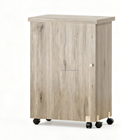 Table de couture moderne pliante en bois avec 3 boîtes de rangement et étagères Station d'artisanat roulante Machine à coudre pour salon et villa