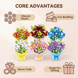 Kit de Construcción de Mini Bloques de Flores EPT, Decoración Permanente para el Hogar, Regalo para Adultos y Niños - Product Image 5