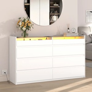 Elegant Living Room Smart Led Solid Wood Cabinet Dresser Nordic Tallboy Kitchen Woman Shallow <strong>Tall</strong> Chest <strong>of</strong> <strong>Drawers</strong> With Glass - Product Image 3