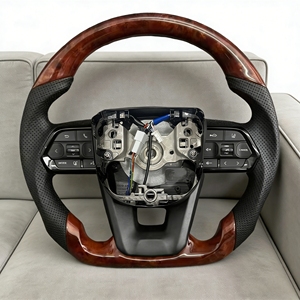 Volant en bois de pêche adapté aux <span class=keywords><strong>Toyota</strong></span> 4Runner, Mark <span class=keywords><strong>Chr</strong></span> Series, Hilux Vigo, Hiace, Prius, Celica, Rav 4, Innova, Crown, Vitz, Lc100 - Product Image 3