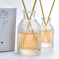 Bouteille en verre décorative ronde pour diffuseur de parfum à bâtonnets – Offre Spéciale