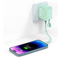 Station d'alimentation portable sans fil 6 en 1 certifiée ETL/CE 10000mAh 22.5W avec câble C-C et corde de suspension