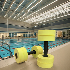 Adjustable Spring Portable Swimming Pool Exercise Equipment EVA Foam <b>Dumbbells</b> for Aqua Aerobics and Fitness - Product Image 1