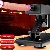 Máquina Sexual Inteligente Automática Ajustable de Alta Calidad para Adultos, Vibrador con Forma de Dildo, Pistola de Vibración, Masajeador Vibrador, Resistente al Agua IPX6