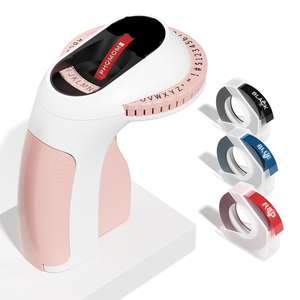 Machine de fabrication d'étiquettes de gaufrage Imprimante d'étiquettes en relief portable pour l'organisation de la maison de bureau - Product Image 3