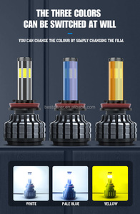 캐롤린 자동 조명 시스템 6 면 H4 H7 Led 헤드 라이트 전구 크세논 다른 헤드 라이트 액세서리 Luces 자동차 주도 - Product Image 5