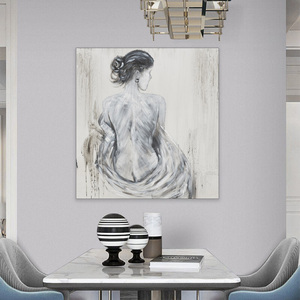 <span class=keywords><strong>Peinture</strong></span> <span class=keywords><strong>de</strong></span> nu, femmes sexy montrant un <span class=keywords><strong>dos</strong></span> blanc impeccable - Product Image 5