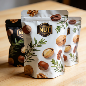 ถุงซิปล็อคพลาสติกใส่อาหารแบบตั้งได้ พิมพ์โลโก้ตามสั่ง ปั๊มร้อน UV <span class=keywords><strong>ขายส่ง</strong></span> - Product Image 4