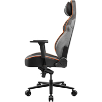 Cougar NXSYS AERO Orange Chaise de jeu en éventail RVB en élastomère innovant Coussin de tête et oreiller lombaire magnétiques