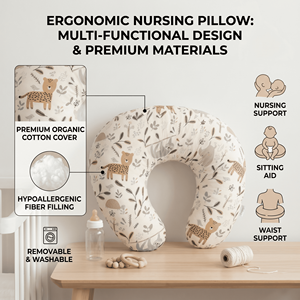 <span class=keywords><strong>Coussin</strong></span> de <span class=keywords><strong>maternité</strong></span> et d'allaitement à mémoire de forme à récupération lente, thème rhinocéros, qualité authentique, pour la réduction du stress et la croissance saine - Product Image 2