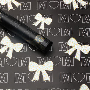 Papier d'emballage floral semi-transparent avec nœud, film OPP imperméable, fournitures pour bouquets de fleurs DIY, papier d'emballage floral pour fleuristes - Product Image 3