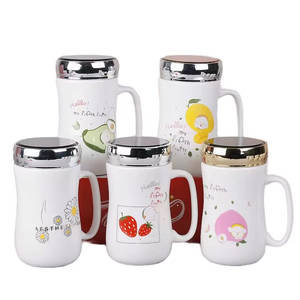 <span class=keywords><strong>Tazza</strong></span> in Ceramica <span class=keywords><strong>con</strong></span> Coperchio a Vite, Motivo Orsetto Carino, Confezione Regalo, Bicchiere per Eventi, Compleanni, Lauree, Feste di Inaugurazione Casa, Raduni - Product Image 1