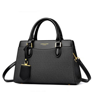 Sac à main structuré vintage imperméable pour femme, sac fourre-tout de bureau, sac à bandoulière en <span class=keywords><strong>cuir</strong></span> texturé - Product Image 1