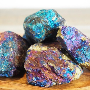 Piedra de Pirita Natural Aura al por Mayor, Piedra de Pirita Aura Arcoíris de Alta Calidad para Sanación, Decoración del Hogar y Regalos - Product Image 1