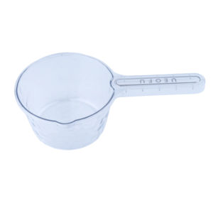 قلاب مياه منزلي سميك ومعمق مقبض طويل كبير للمطبخ ملعقة بلاستيكية مغرفة أدوات شامبو بلاستيكية شفافة - Product Image 2