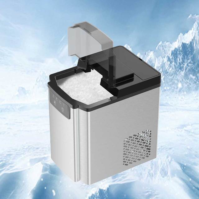 High Quality Countertop Nugget Ice Makers Portable Making Machines Mini Compact Self-Cleaning Home 12v Automatic Small