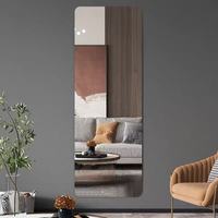 Miroir souple en acrylique PMMA adhésif sans cadre à découper sur mesure pour chambre, placard, salle de bain, décoration murale – Vente directe usine