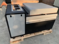 Four DTF PrintVision sans fumée avec convoyeur à mailles, 24 pouces, 2 têtes d'impression pour film PET, chauffage automatique, 220V