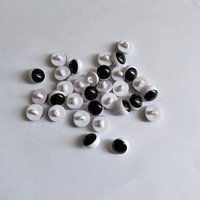 Bricolage artisanal poupée jouet accessoires plastique noir-blanc tige boutons Oblique pupille couture yeux poupée