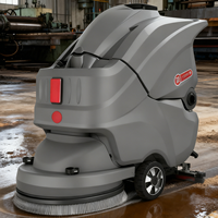Nettoyeur de sols professionnel CleanHorse X2 pour écoles, autoporté, 530mm 840mm, 24V 85Ah, réservoir 60L 65L