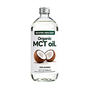 Huile de noix de coco MCT biologique C8 pure de qualité alimentaire, <span class=keywords><strong>prix</strong></span> usine, marque privée OEM, pour café, smoothies et cuisson - Product Image 6