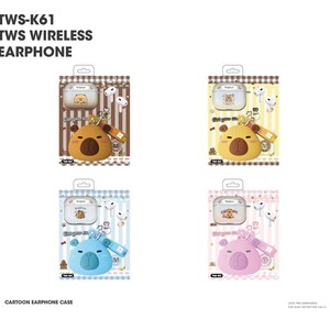 Estuche para Auriculares con Diseño de Capibara de Dibujos Animados y Correa para Reloj - Product Image 4