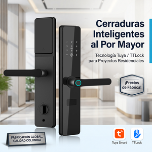 Serratura Elettronica per Progetti Residenziali, Nero Opaco, Tuya TTLock 5085 6085, Distributore <span class=keywords><strong>di</strong></span> <span class=keywords><strong>Serrature</strong></span> Intelligenti - Product Image 1