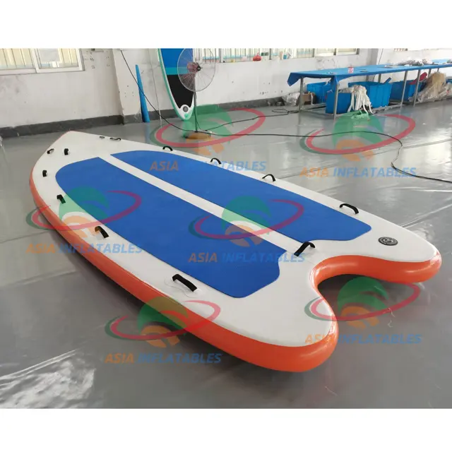Water Sports 5.5mx2m Team Party Multi Person Mega Inflatable Paddle Board Big Sup
