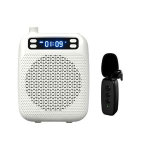 <span class=keywords><strong>Amplificateur</strong></span> vocal portable rechargeable 10W <span class=keywords><strong>sans</strong></span> <span class=keywords><strong>fil</strong></span> AUX avec micro-cravate UHF noir, haut-parleur PA <span class=keywords><strong>pour</strong></span> enseignants et cours en classe - Product Image 2