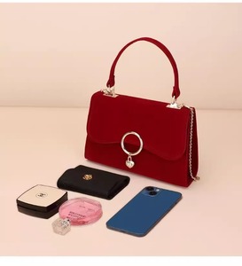 Nuove Borse alla Moda per Signore in Colore Rosso, Borsa a Tracolla con Catena, Borsetta di Lusso per Spose - Product Image 5