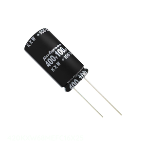 Condensateur radial TH 420KXW68MEFC16X25 à trou traversant 68 uF CAP ALUM 68UF 20% 420V du fabricant Channel - Product Image 1