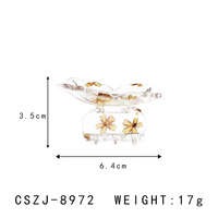 CANYUAN – pince à cheveux vintage en acétate, élégant, petit papillon, personnalisé, fleur transparente, accessoires mignons