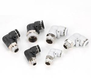 Pnömatik montaj <span class=keywords><strong>PL</strong></span> tipi NPT erkek konu dirsek 5/32, 3/16, 1/4, 5/16, 3/8, 1/2 inç OD tüp plastik bağlayıcı - Product Image 6