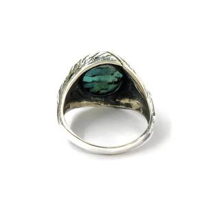 Anillo de Cobre Azul TQ, Anillo de Plata de Ley 925 con Piedras Preciosas, Colección Hecha a Mano de Cobre Azul TQ, Anillos Finos, Joyería de Plata, Precio al por Mayor - Product Image 4