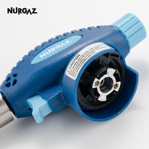 Briquet au butane NURGAZ pour l'extérieur, allumage piézoélectrique, portable, pour le camping et la cuisine, 132 g, corps en plastique - Product Image 4